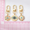 Fashion Devil'S Eye Alloy Inlay Zircon Bag Pendant Keychain 1 Piece