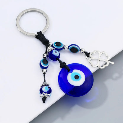 Fashion Devil'S Eye Alloy Plating Rhinestones Bag Pendant Keychain 1 Piece