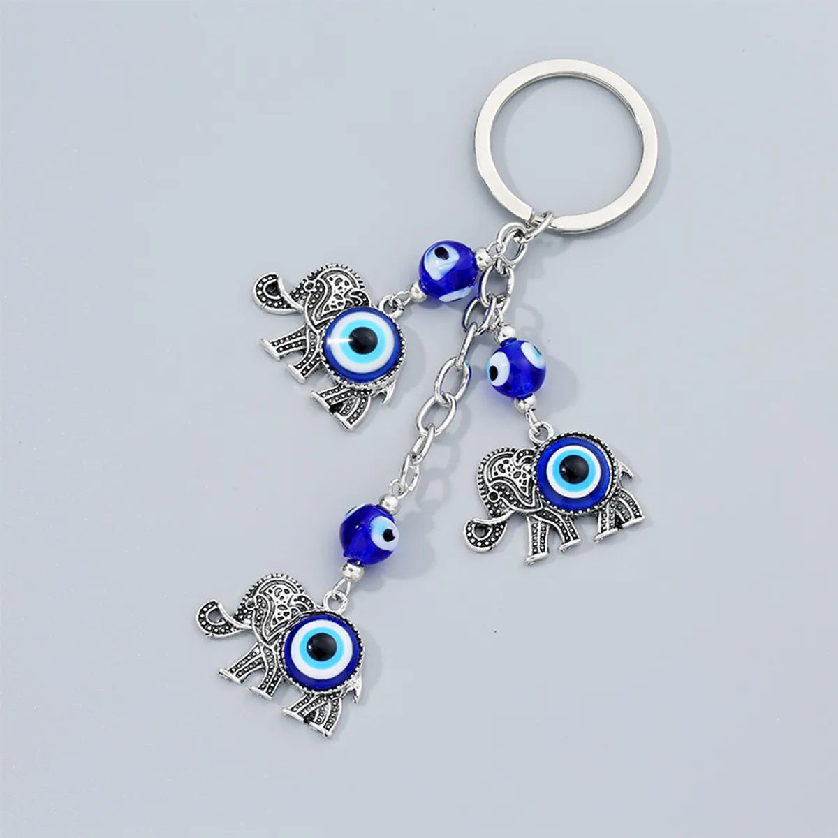 Fashion Devil'S Eye Alloy Plating Rhinestones Bag Pendant Keychain 1 Piece