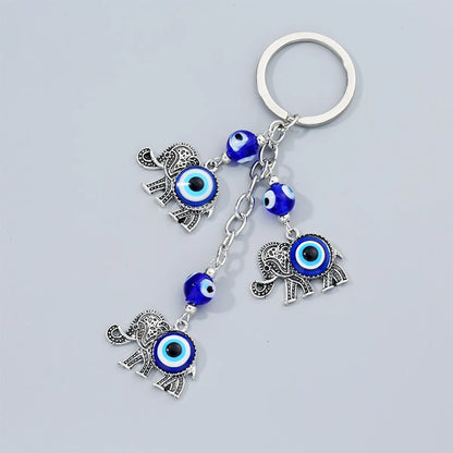 Fashion Devil'S Eye Alloy Plating Rhinestones Bag Pendant Keychain 1 Piece