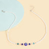 Fashion Devil'S Eye Beaded Irregular Women'S Necklace 1 Piece