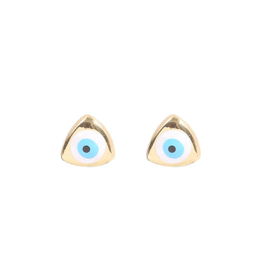 Fashion Devil's Eye Copper Ear Studs Plating Copper Earrings