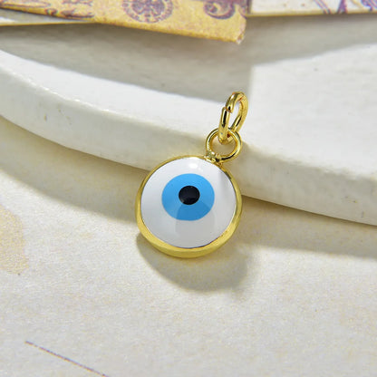 Fashion Devil's Eye Copper Enamel Pendant Necklace