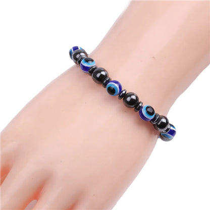 Fashion Devil'S Eye Natural Stone Beaded Bracelets