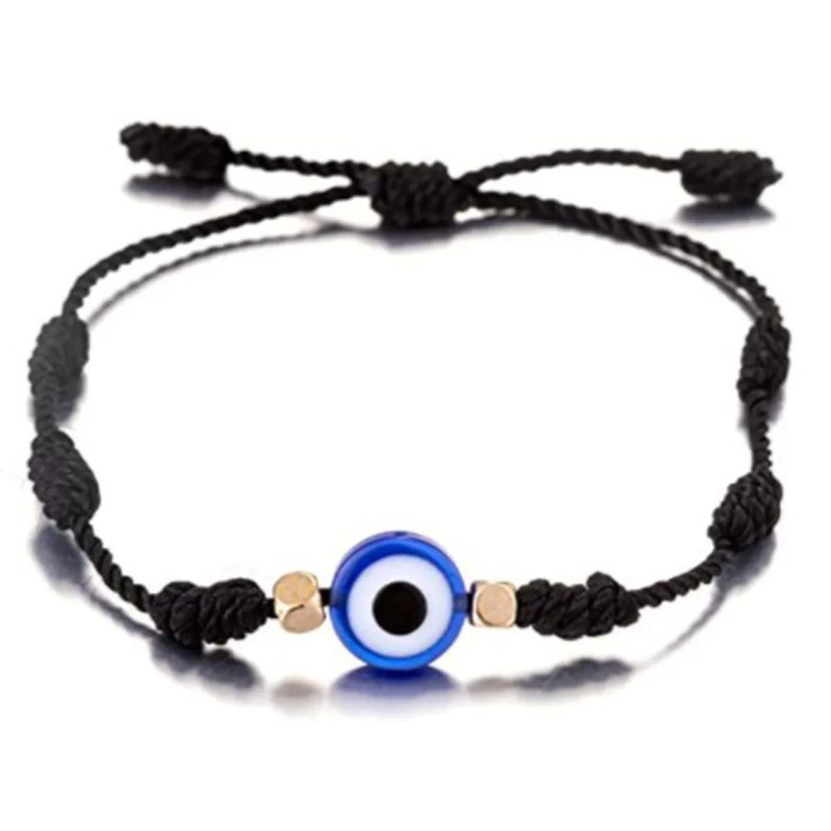 Fashion Devil's Eye Palm Alloy Glass Rope Knitting Unisex Bracelets