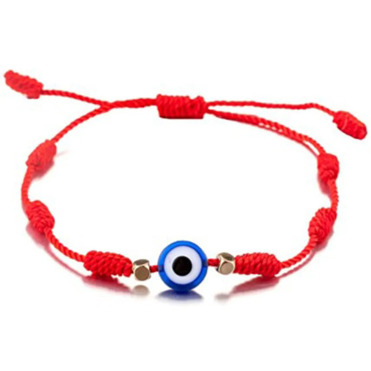 Fashion Devil's Eye Palm Alloy Glass Rope Knitting Unisex Bracelets