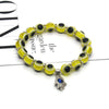 Fashion Devil'S Eye Resin Beaded Bracelets 1 Piece