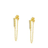 Fashion Diamond Explosion Zircon Earrings With Geometric Design