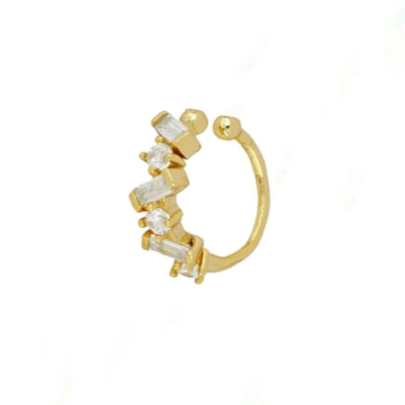 Fashion Diamond Explosion Zircon Earrings With Geometric Design