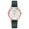 Fashion Diamond Heart Women's Quartz Watch With Imitation Leather Strap And Stainless Steel Buckle