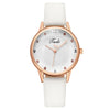 Fashion Diamond Heart Women's Quartz Watch With Imitation Leather Strap And Stainless Steel Buckle