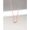 Fashion Diamond Horseshoe S925 Silver Necklace Simple Female Short Necklace Wholesale