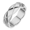 Fashion Diamond Pattern Titanium Steel Rhombus Ring For Men And Women Couple Ring