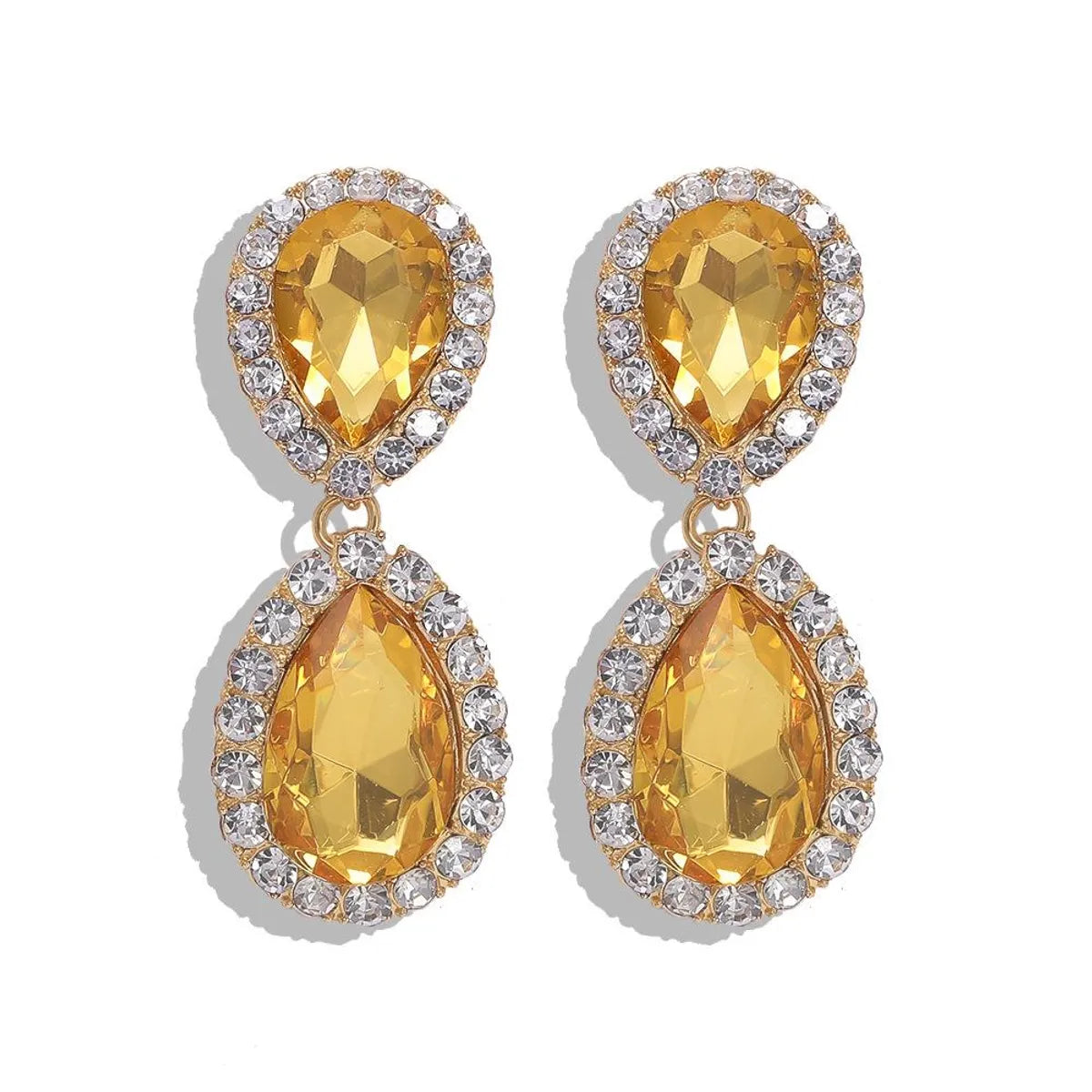 Fashion Diamond Pearl Alloy Flower Earrings Nhjq150523