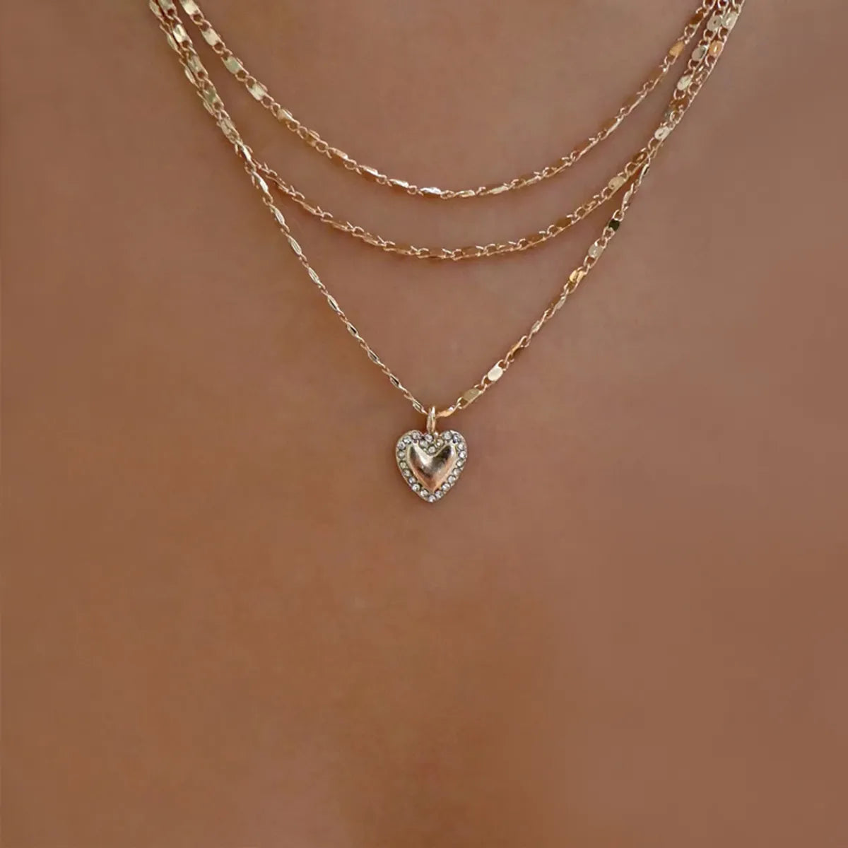 Simple Style Heart Metal Wholesale