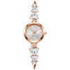 Fashion Diamondencrusted Love Bracelet Watch Alloy Round For Women