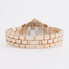 Fashion Diamondencrusted Rhinestone Women's Metal Watch With Roman Pattern And Round Dial