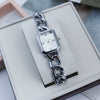 Fashion Diamondencrusted Square Twist Women's Alloy Watch