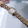 Fashion Diamondencrusted Square Twist Women's Alloy Watch