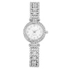 Fashion Diamondencrusted Women's Metal Watch With Round Dial