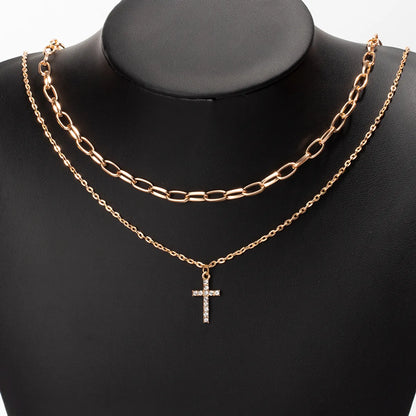 Simple Style Cross Metal