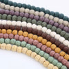 Fashion Diffuser Accessories Natural Lava Volcanic Stone Jewelry Accessories With Totem Pattern And Paint Treatment