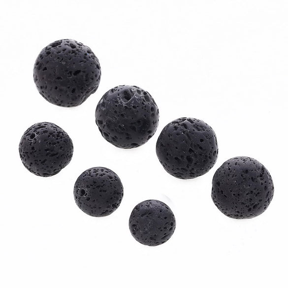 Fashion Diffuser Accessories Natural Lava Volcanic Stone Jewelry Accessories With Totem Pattern And Paint Treatment