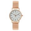 Fashion Digital Women's Watch Elastic Band Quartz Alloy Case Metal Strap Round Dial