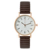 Fashion Digital Women's Watch Elastic Band Quartz Alloy Case Metal Strap Round Dial