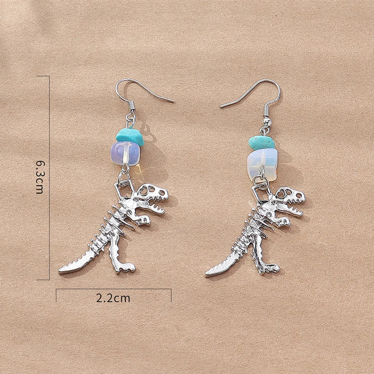 Fashion Dinosaur Alloy Women's Drop Earrings 1 Pair