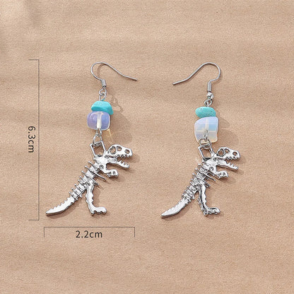 Fashion Dinosaur Alloy Women's Drop Earrings 1 Pair