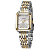 Fashion Distinctive Alloy And Stainless Steel Square Quartz Watch For Women Students