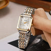Fashion Distinctive Alloy And Stainless Steel Square Quartz Watch For Women Students