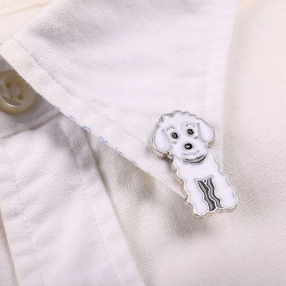 Fashion Dog Alloy Enamel Unisex Brooches