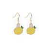 Fashion Dog Cat Alloy Stoving Varnish Women'S Drop Earrings 1 Pair