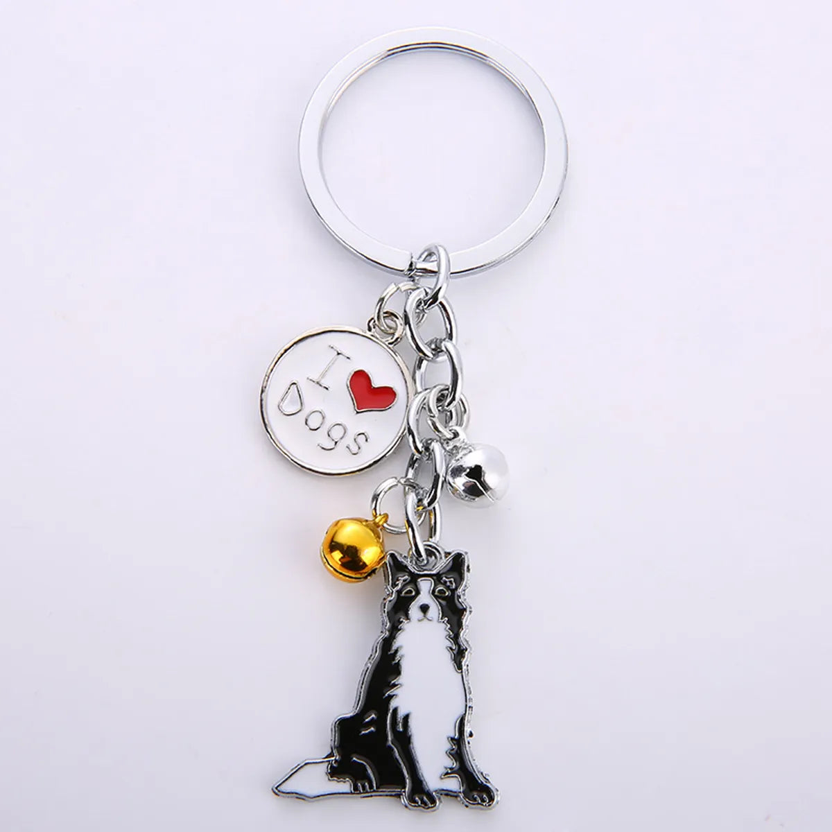 Fashion Dog Metal Unisex Bag Pendant Keychain 1 Piece