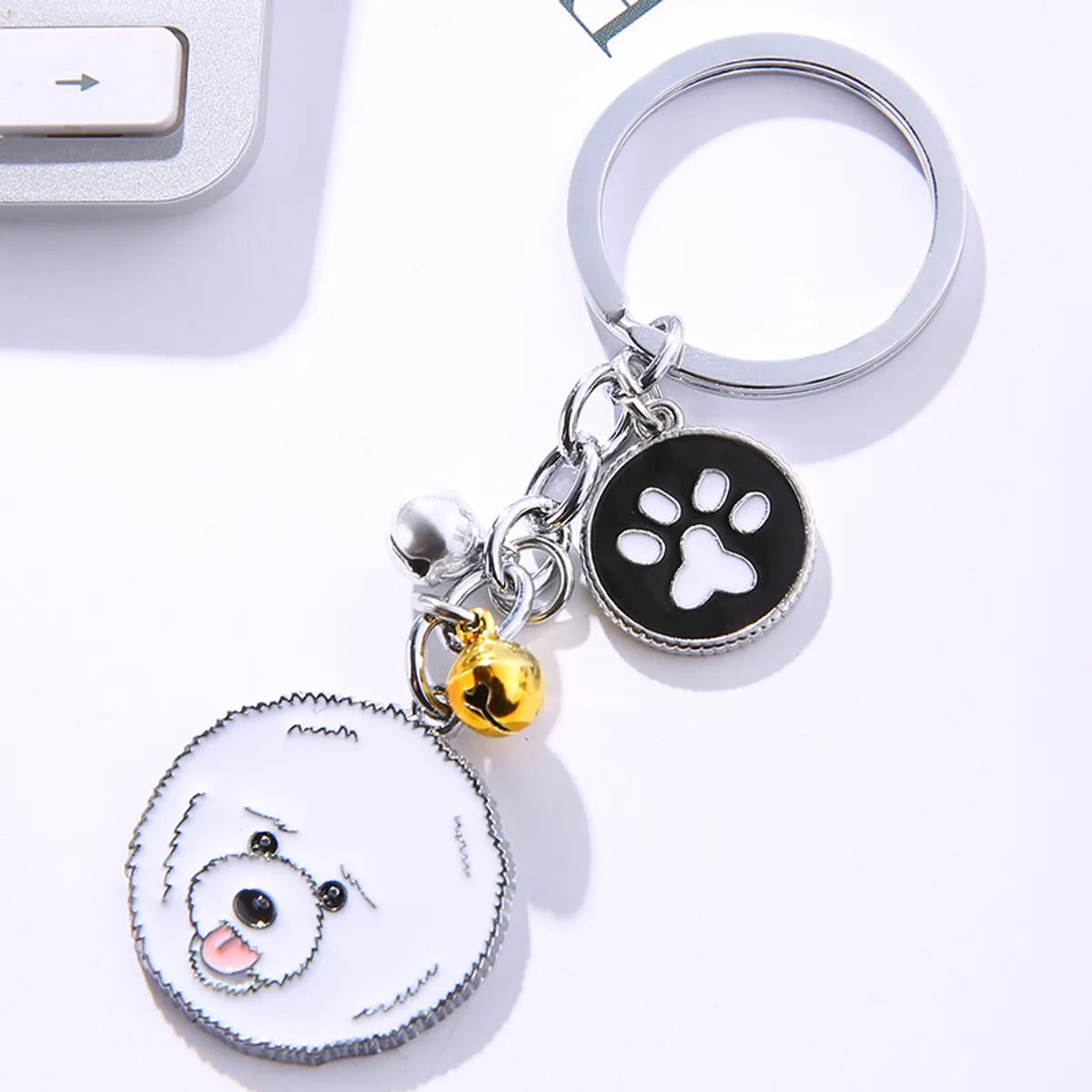 Fashion Dog Metal Unisex Bag Pendant Keychain 1 Piece