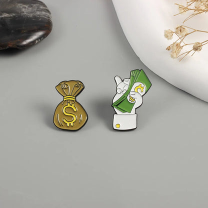 Fashion Dollar Alloy Stoving Varnish Unisex Brooches