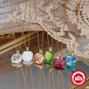 Fashion Dopamine Earrings Luxury Crystal Zircon Pendant Necklace Silver Geometric Inlaid Zircon