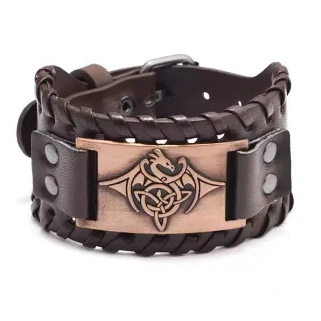 Fashion Dragon Pu Leather Alloy Alloy Unisex Bangle