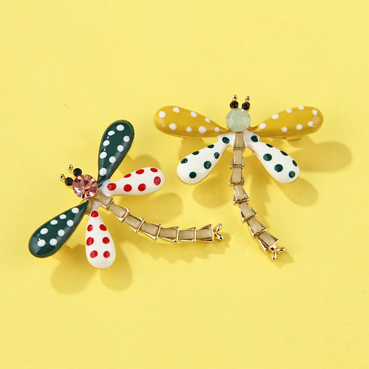 Fashion Dragonfly Alloy Inlay Rhinestones Unisex Brooches