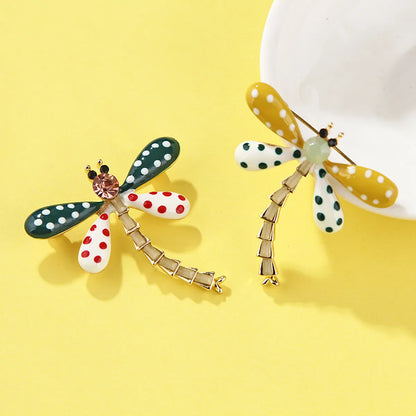 Fashion Dragonfly Alloy Inlay Rhinestones Unisex Brooches