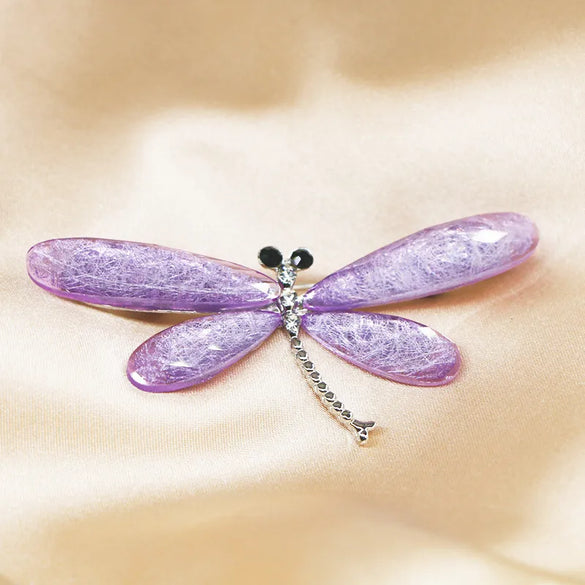 Fashion Dragonfly Alloy Plating Artificial Gemstones Unisex Brooches