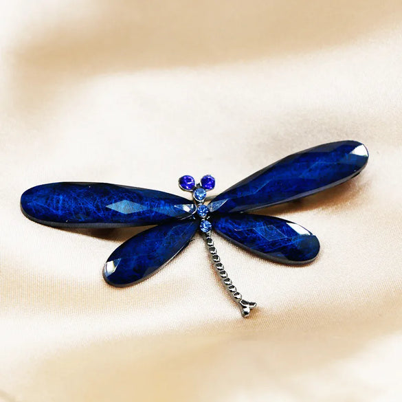 Fashion Dragonfly Alloy Plating Artificial Gemstones Unisex Brooches