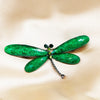 Fashion Dragonfly Alloy Plating Artificial Gemstones Unisex Brooches