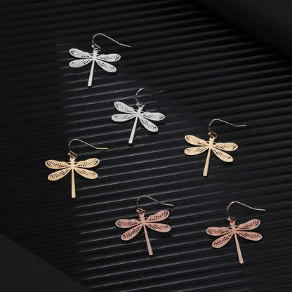 Fashion Dragonfly Copper Earrings 1 Pair