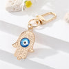 Fashion Drill Alloy Patch Blue Eyes Keychain  Devil'S Eye Pendant