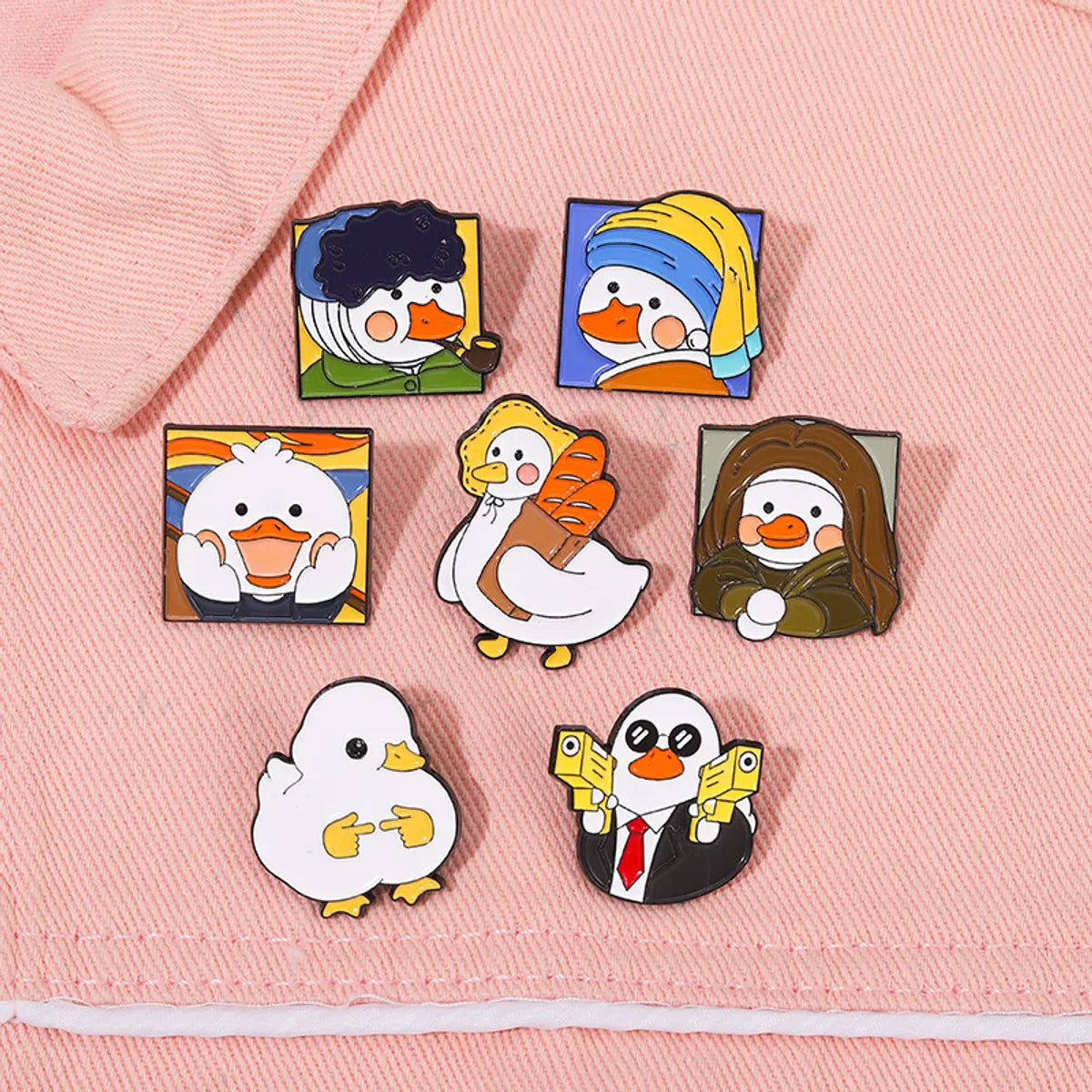 Fashion Duck Alloy Plating Unisex Brooches