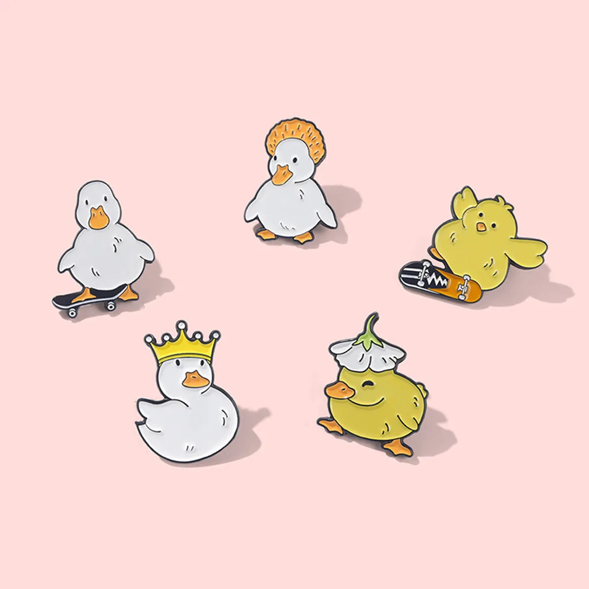 Fashion Duck Alloy Plating Unisex Brooches