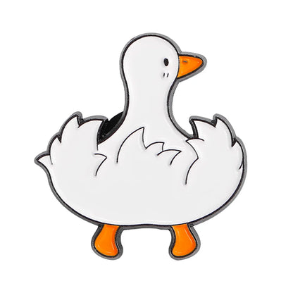 Fashion Duck Alloy Plating Unisex Brooches